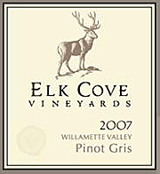 Elk Cove 2007 Pinot Gris